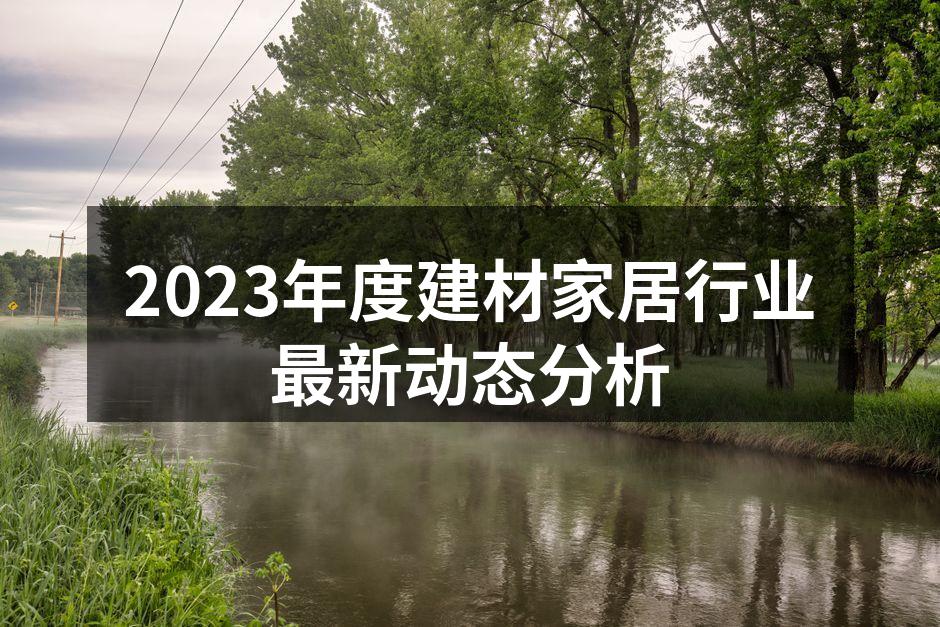 2023年度建材家居行业最新动态分析